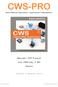 CWS-PRO Short Manual Operatore - Applicazioni Ospedaliere
