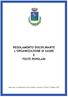 REGOLAMENTO DISCIPLINANTE L ORGANIZZAZIONE DI SAGRE E FESTE POPOLARI
