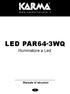 LED PAR64-3WQ Illuminatore a Led Manuale di istruzioni