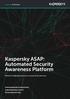 Kaspersky ASAP: Automated Security Awareness Platform