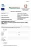 DOMANDA DI CONTRIBUTO. PROGRAMMAZIONE FEP 2007/2013 ASSE 1 MISURA 1.3 Investimenti a bordo dei pescherecci e selettività - BANDO ANNUALITA' 2014