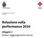 Relazione sulla performance 2016