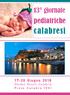 13 giornate. pediatriche. calabresi Giugno 2018 Garden Resort Calabria Pizzo Calabro (VV)