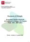 Direzione Programmazione e Bilancio Settore Organismo di programmazione del FSC e sanzionamento amministrativo Documento di Dettaglio