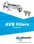 AVB filters. Brochure. Solid ideas made in steel