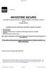 INVESTIRE SICURO Contratto di assicurazione a capitale differito rivalutabile a premio unico (Tariffa 60044)