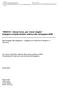 BRAVO Senza fumo, per vivere meglio Indagine complementare relativa alla campagna 2006