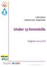 Calendario Campionato Regionale. Under 13 femminile. Stagione 2017/2018