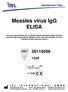 Measles virus IgG ELISA