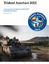 Trident Juncture 2015 La più grande esercitazione della NATO dell ultimo decennio