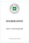 DELIBERAZIONI. SEDUTA N. 126 DEL 08 maggio A cura della Segreteria di Giunta