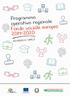 INDICE. Programma operativo regionale Fondo sociale europeo ASSE I. Occupazione. ASSE II. Inclusione sociale e lotta contro la povertà