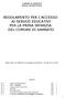 REGOLAMENTO PER L ACCESSO AI SERVIZI EDUCATIVI PER LA PRIMA INFANZIA DEL COMUNE DI SARMATO