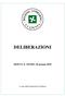 DELIBERAZIONI. SEDUTA N. 194 DEL 20 gennaio A cura della Segreteria di Giunta