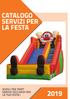 CATALOGO SERVIZI PER LA FESTA