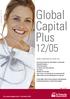 Global Capital Plus 12/05. Tariffa di capitalizzazione a premio unico