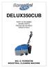 DELUX350CUB PARTI DI RICAMBIO SPARE PARTS PIECES DETACHEES ERSATZTEILE ING. O. FIORENTINI INDUSTRIAL CLEANING MACHINE