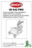 IB 842 PRO TAVOLE RICAMBI TRINCIASARMENTI SPARE PARTS FLAIL MOWER NOMENCLATURE PIECES DE RECHANGE DÉBROUSSAILLEUSES À FLÉAUX