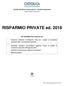 RISPARMIO PRIVATE ed. 2018