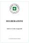DELIBERAZIONI. SEDUTA N. 92 DEL 18 luglio A cura della Segreteria di Giunta