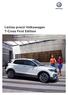 Volkswagen. Listino prezzi Volkswagen T-Cross First Edition