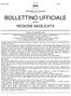 BOLLETTINO UFFICIALE