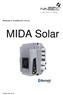 Manuale d installazione ed uso. MIDA Solar. manmida_solar_ita_30