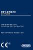 DE LONGHI COTTURA ISTRUZIONI PER L USO ISTRUZIONI PER L INSTALLATORE PIANI COTTURA DA INCASSO A GAS