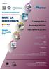 FARE LA DIFFERENZA. Linee guida e buone pratiche: facciamo il punto. Rimini aprile CONVEGNO NAZIONALE