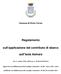 Regolamento. sull applicazione del contributo di sbarco. sull Isola Asinara