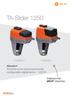 TA-Slider Attuatori Attuatore push-pull proporzionale configurabile digitalmente 1250 N