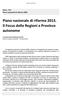 Piano nazionale di riforma Il Focus delle Regioni e Province autonome