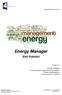 Energy Manager Enti Pubblici. Energy Manager. Enti Pubblici