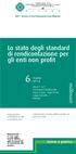 Lo stato degli standard di rendicontazione per gli enti non profit