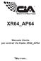 XR64_AP64. Manuale Utente per centrali Via Radio XR64_AP64