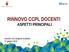 RINNOVO CCPL DOCENTI ASPETTI PRINCIPALI. Incontro con Dirigenti Scolastici 27 giugno 2018