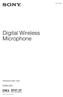 Digital Wireless Microphone