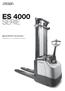 ES 4000 SERIE. Specifiche tecniche Sollevatore con operatore a terra