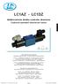 LC1AZ - LC1DZ. Elettrovalvole dirette controllo direzione Solenoid operated directional valves