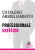 CATALOGO ABBIGLIAMENTO PROFESSIONALE ESTETICO