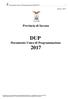 DUP Documento Unico di Programmazione 2017