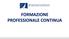 FORMAZIONE PROFESSIONALE CONTINUA