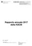 Rapporto annuale 2017 della KBOB