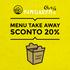 MENU TAKE AWAY SCONTO 20%