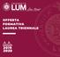 OFFERTA FORMATIVA LAUREA TRIENNALE A.A.