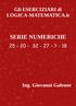 Gli ESERCIZIARI di LOGICA-MATEMATICA.it Serie Numeriche