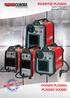 INVERTER PLASMA. Taglio manuale Manual cutting POWER PLASMA PLASMA SOUND