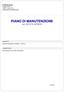PIANO DI MANUTENZIONE (art. 38 D.P.R. 207/2010)