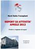 REPORT DI ATTIVITA APRILE 2012