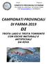 CAMPIONATI PROVINCIALI DI PARMA 2019 DI